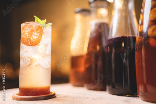 homemade craft soft drink, ...