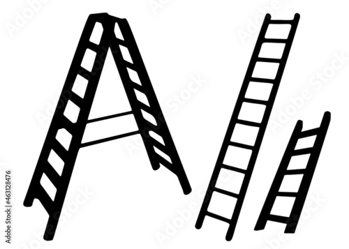 Ladder included. Vector image.