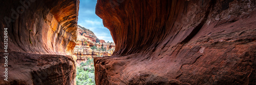 Secret Subway Cave in Sedona Arizona, America, USA.