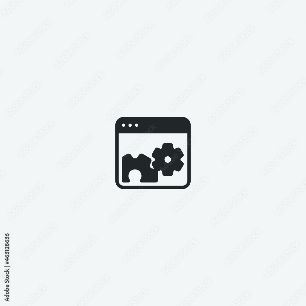 browser vector icon illustration sign browser vector icon illustration sign