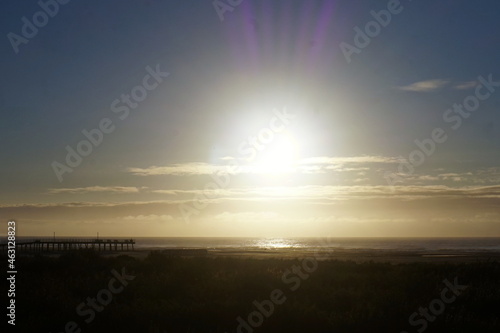 Sunrise on the Beach in Fall