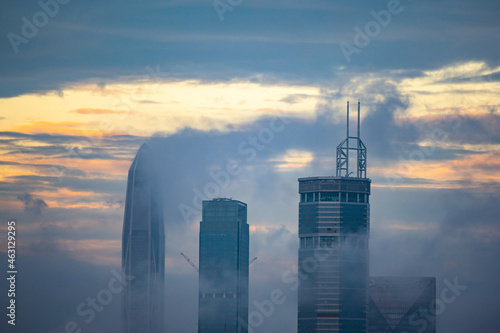Shen Zhen urban cityscape, ...