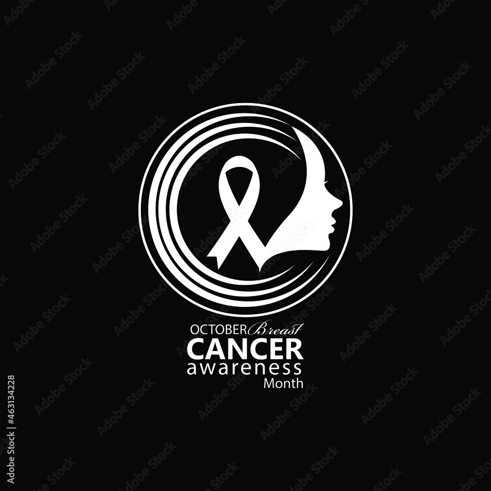 Fototapeta premium October Is Breast Cancer Awareness Month,Breast Cancer Awareness,Ways to Show Your Support During Breast Cancer Awareness Month,breast-cancer-awareness-month vector image.