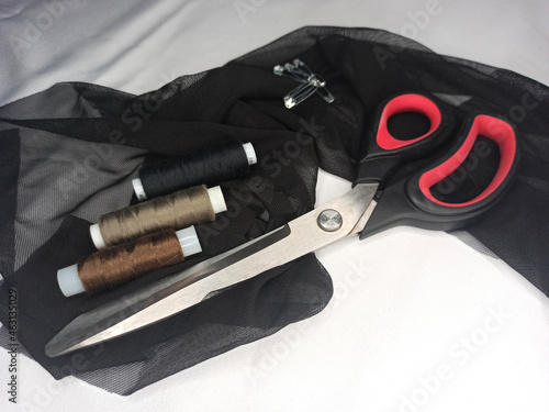 composition of sewing accessories