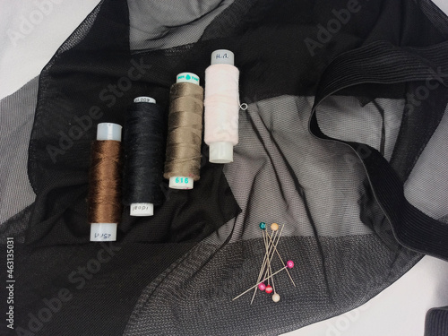 composition of sewing accessories