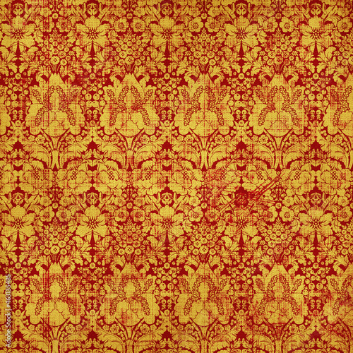 thai yellow art pattern