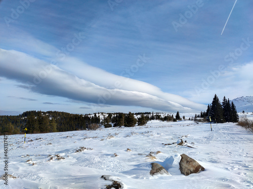 Fototapeta Naklejka Na Ścianę i Meble -  Amazing Winter panorama of Vitosha Mountain, Bulgaria