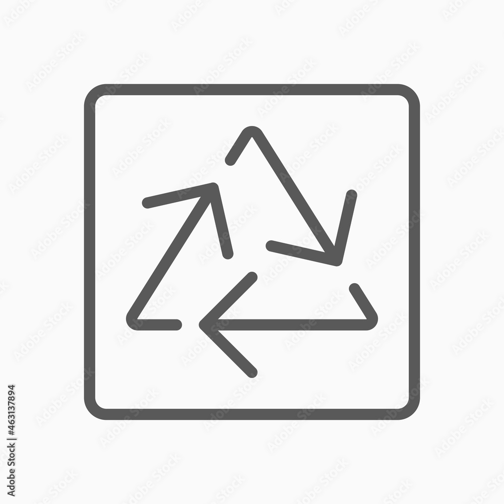 recycle icon, arrow vector, environment illustration recycle icon, arrow vector, environment illustration