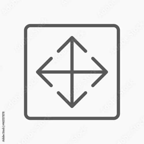 arrow movement icon, arrow vector