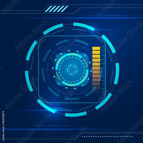 Abstract tech futuristic background. Design element. Vector illustration