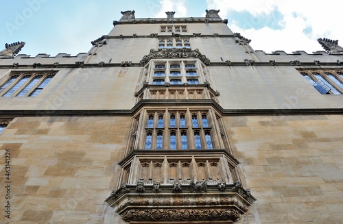 16th century oriel window in Oxford, England, United Kingdom photo