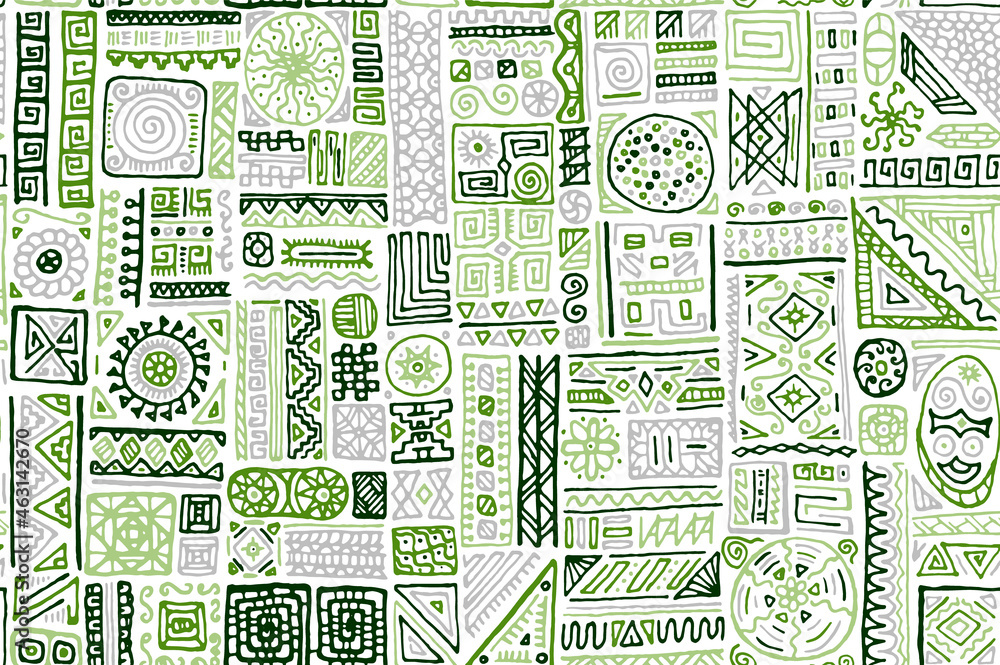 Obraz premium Traditional african vector seamless pattern design