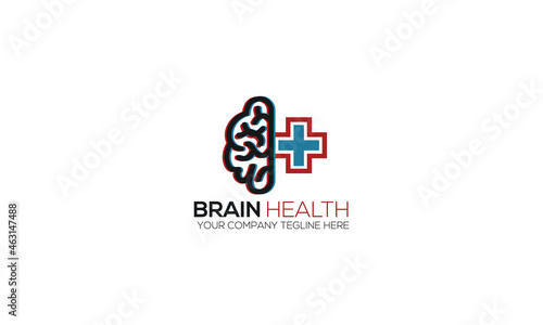 Brian Health Logo Design Vector photo