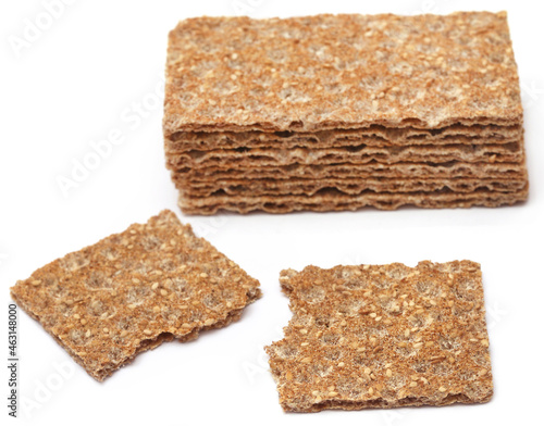 Schilderij op canvas Crispbread with sesame seeds