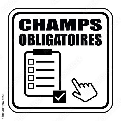 Logo champs obligatoires.