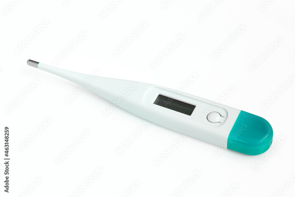 Single digital thermometer isolated on white background Single digital thermometer isolated on white background