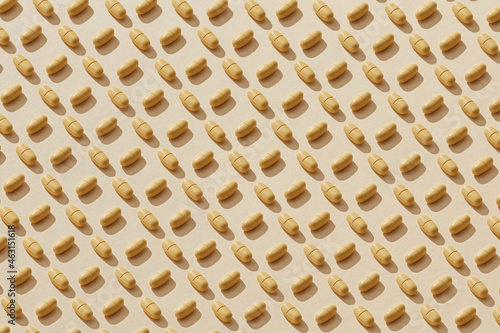 Orange pills pattern photo