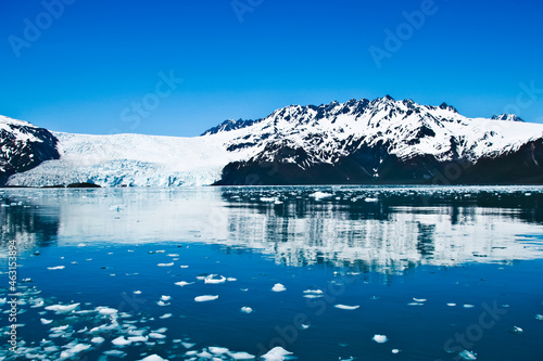 Aialik glacier in Kenai fjord national park Alaska USA photo