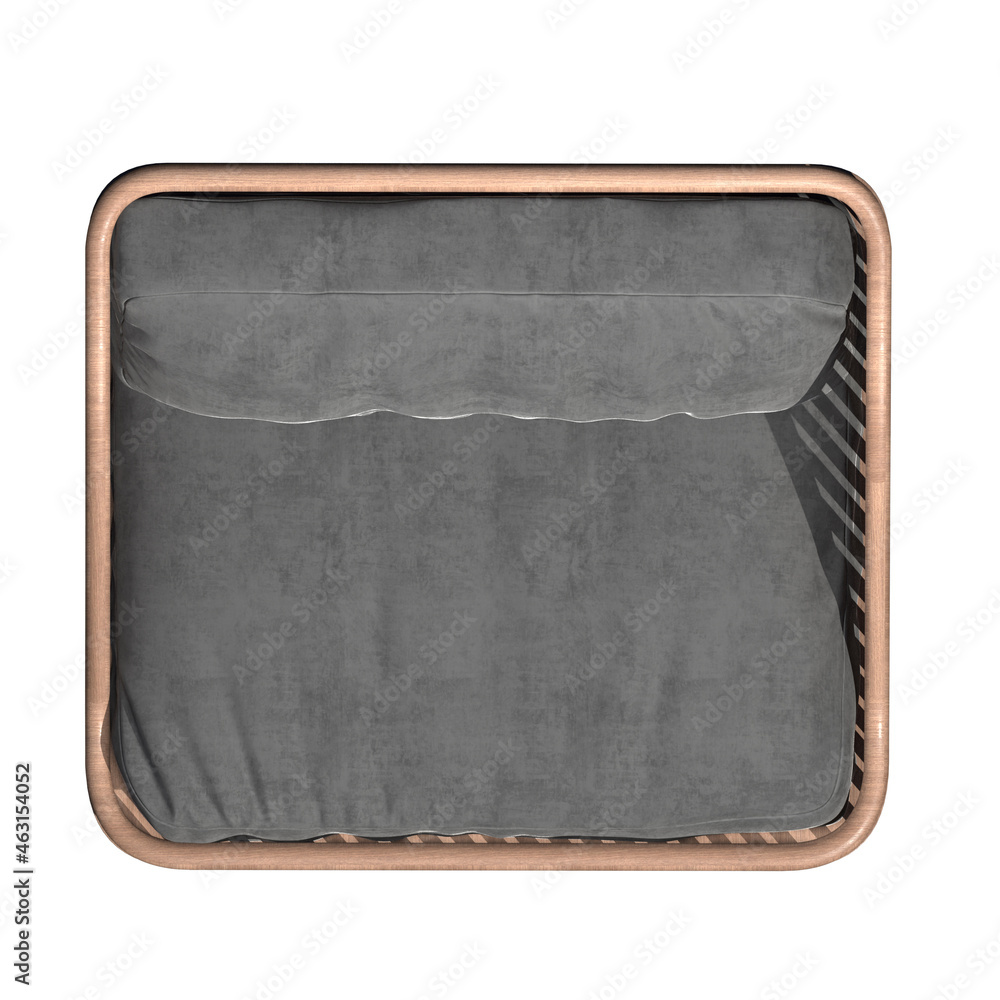 Fototapeta premium COUCH ARMCHAIR TOP VIEW - OBJECTS IN PLAN