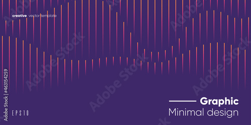 Minimal geometric banner design. Vector wallpaper.
