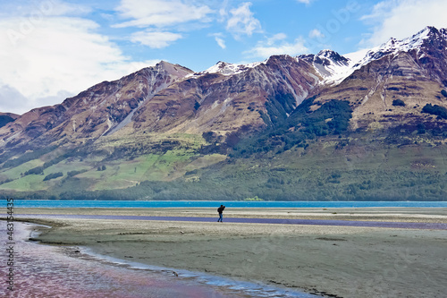 Mount bonpland and dart river Glenorchy New Zealand