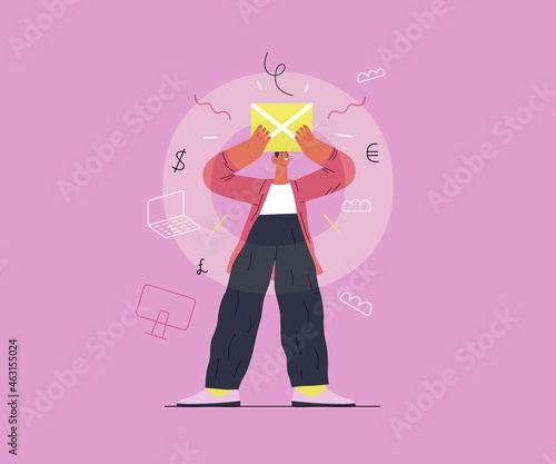 Startup illustration. Concept of building new business
