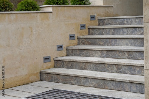 Staircase marble lights