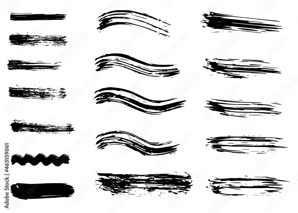 Grunge dry paint brush strokes, vector, isolated, hand drawn Grunge dry paint brush strokes, vector, isolated, hand drawn