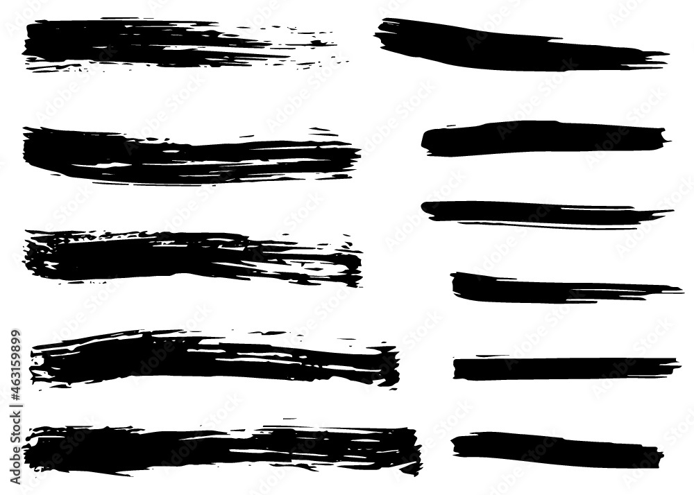 Grunge dry paint brush strokes, vector, isolated, hand drawn Grunge dry paint brush strokes, vector, isolated, hand drawn