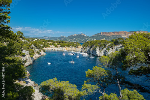 Calanque de Port Miou near Cassis Fishing Village. Calanques National Park. Provence, French Riviera, France, Europe photo