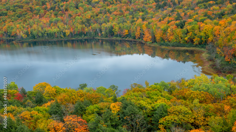 Beautiful autumn scenes besides lake Beautiful autumn scenes besides lake