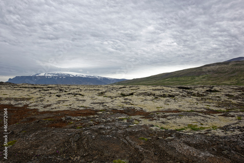 Surtshellir lava tunnels (caves) in the Hallmundarhraun lava field, Western Iceland photo