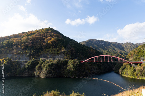 EOSRP.広島弥栄ダム、弥栄の鉄骨橋。