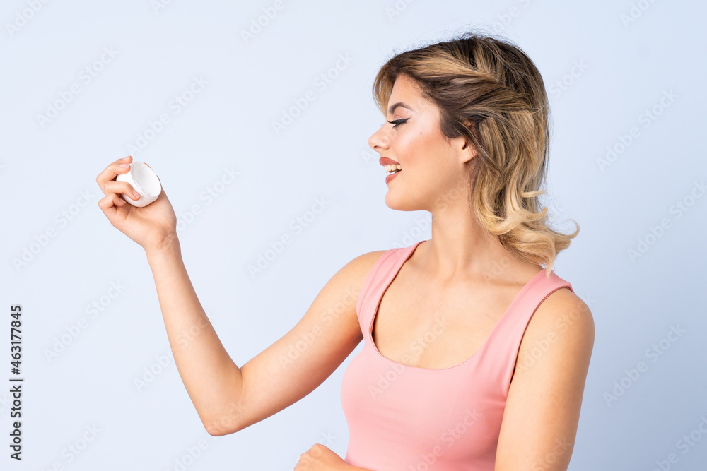 Young girl with moisturizer with happy expression Young girl with moisturizer with happy expression