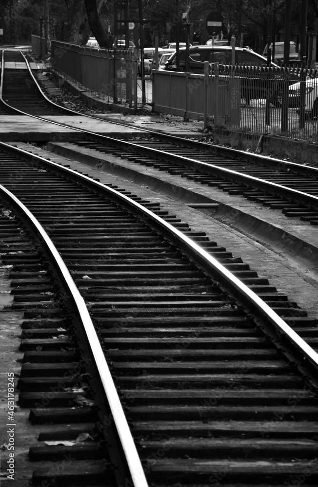 Fototapeta premium tracks in the distance