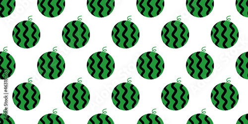 Watermelon illustration background. Seamless pattern.Vector. スイカのパターン　背景素材