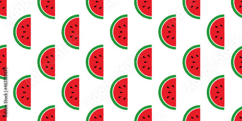 Watermelon illustration background. Seamless pattern.Vector. スイカのパターン　背景素材