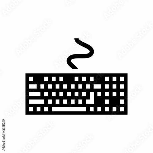 Computer Keyboard Vector Icon for apps and websites
