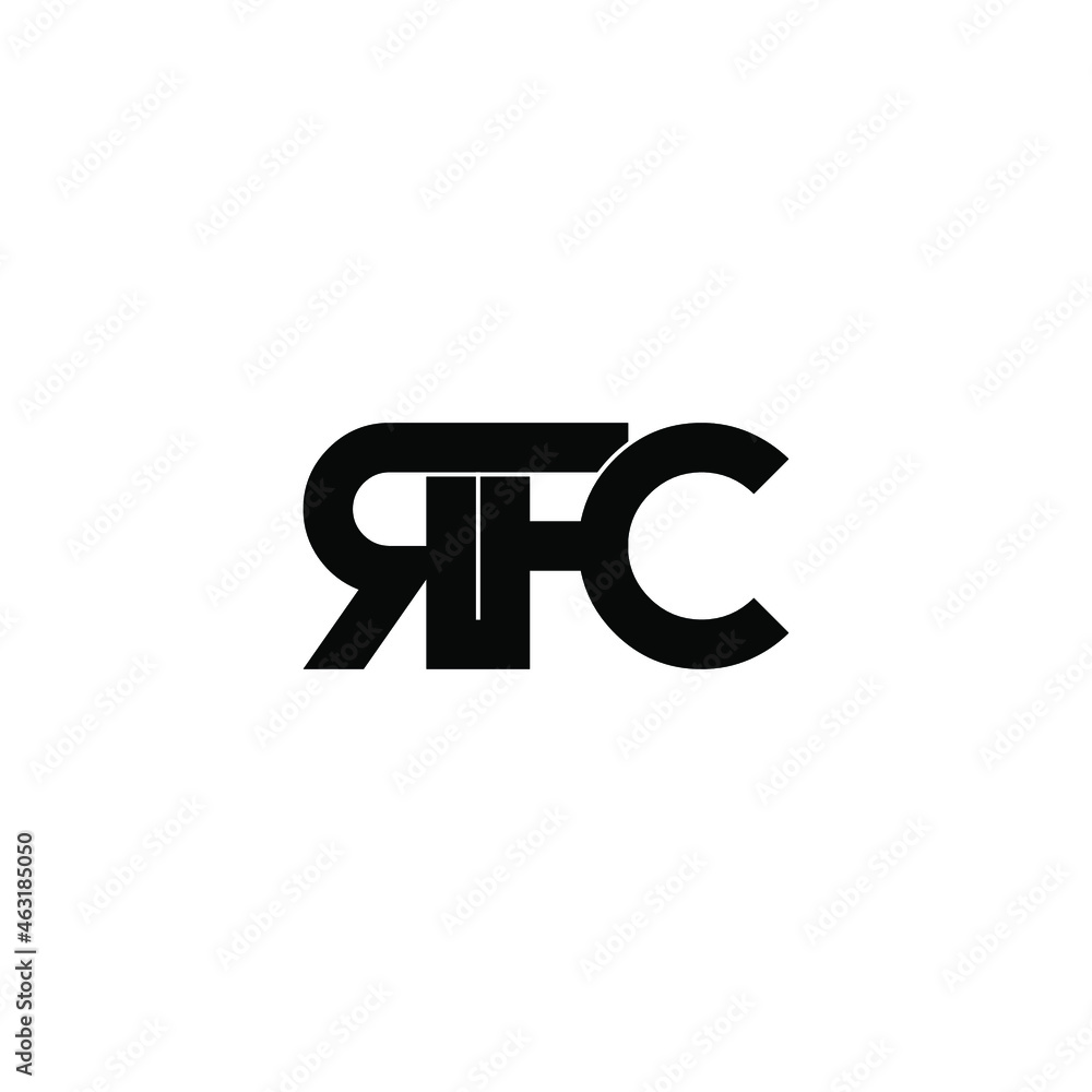 rfc initial letter monogram logo design rfc initial letter monogram logo design