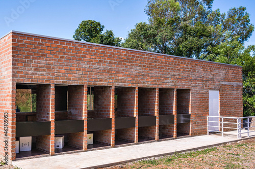 Divisions of an outdoor shooting range