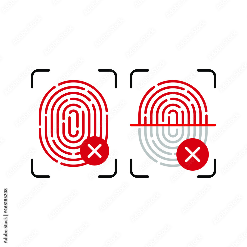 fingerprint icon. Touch ID vector icon isolated fingerprint design. Scanner icon. Vector illustration. fingerprint icon. Touch ID vector icon isolated fingerprint design. Scanner icon. Vector illustration.