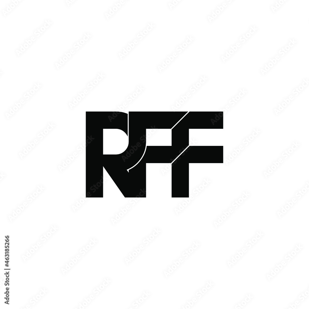 Obraz premium rff initial letter monogram logo design