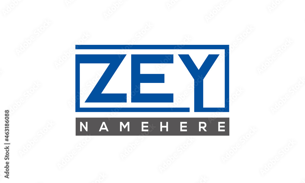 ZEY creative three letters logo ZEY creative three letters logo