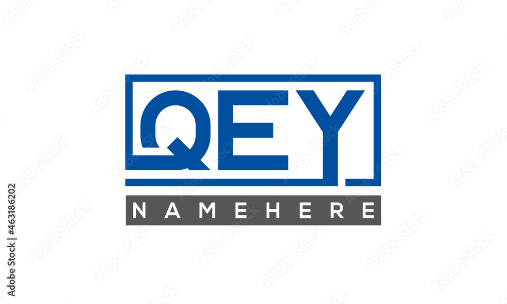 QEY creative three letters logo QEY creative three letters logo