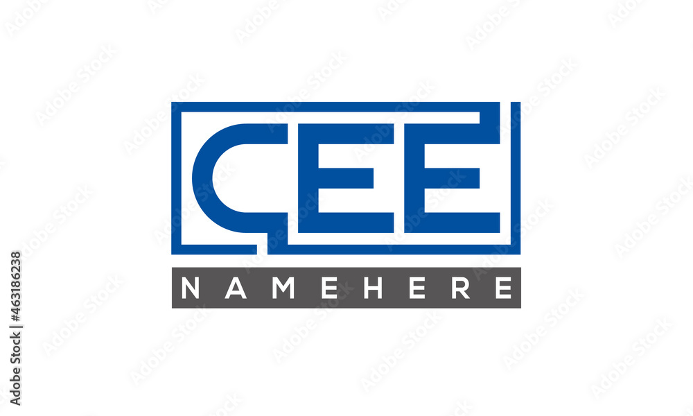 CEE creative three letters logo CEE creative three letters logo