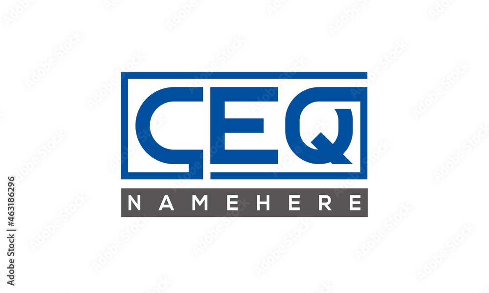 CEQ creative three letters logo CEQ creative three letters logo
