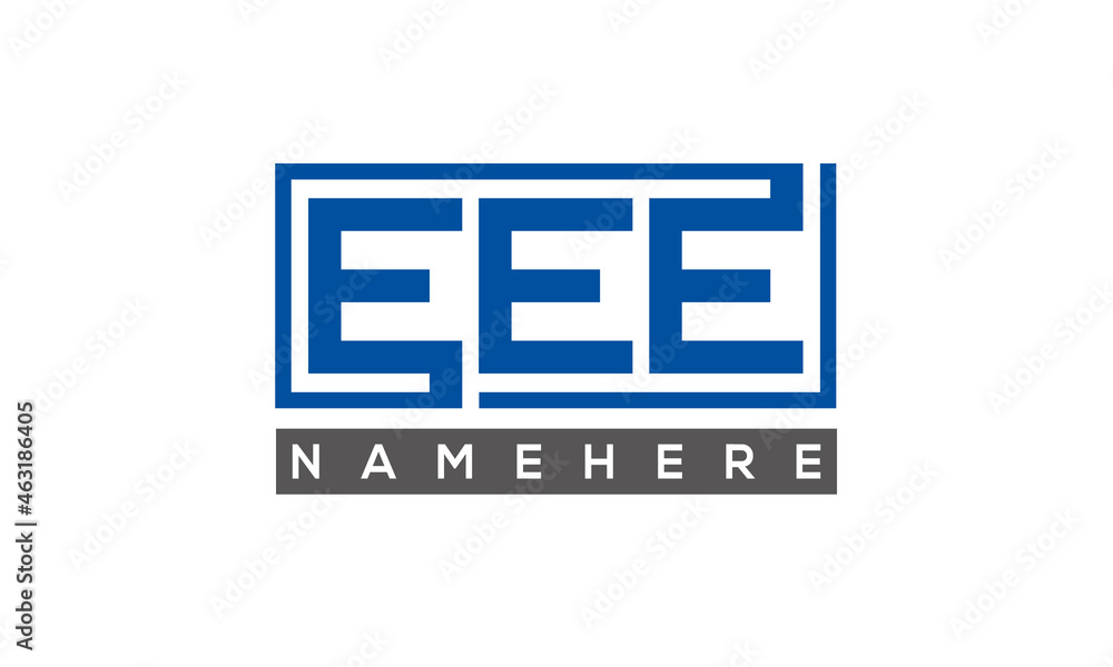 EEE creative three letters logo EEE creative three letters logo