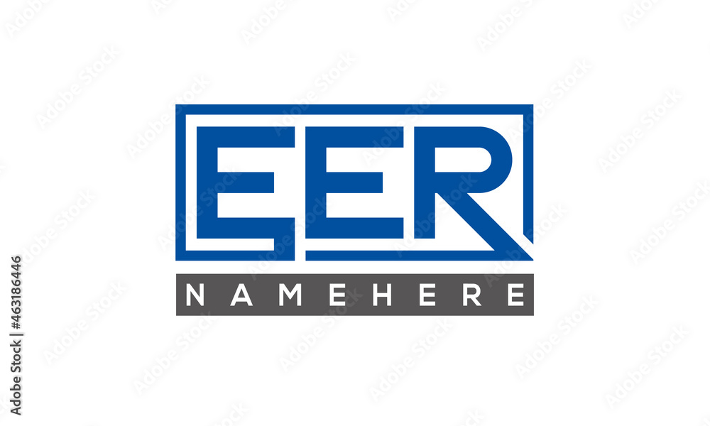 EER creative three letters logo EER creative three letters logo