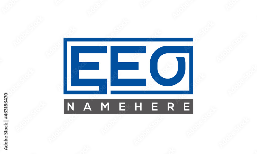 EEO creative three letters logo EEO creative three letters logo