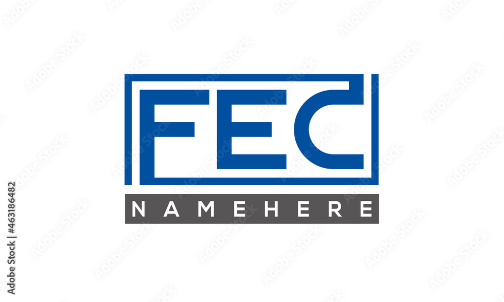 FEC creative three letters logo FEC creative three letters logo